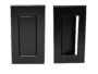 Maniglia Incasso Rettangolare Porta Scorrevole/Battente modello Duplex Mini Senza Foro Chiave Placchetta Copripresa varie finiture  Saletta - immagine 4